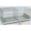 Cage Cova Métal Avec Tiroirs En Plastique 90x40x45cm -Oiseau Fournitures Boutique cage cova metal avec tiroirs en plastique 90x40x45cm 111019002 grizo cage cova metal avec tiroirs en plastique 90x40x45cm livree