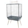 Cage Neo Jili XL Gris 93x42x81cm 2 Cage Neo Jili XL Gris 93x42x81cm -Oiseau Fournitures Boutique cage neo jili xl gris 93x42x81cm 104135gri zolux