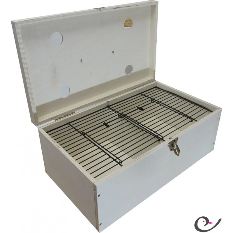 Cageot Fermé En Bois Pour Oiseaux 42x24x16cm 4 Cageot Fermé En Bois Pour Oiseaux 42x24x16cm – Image 2