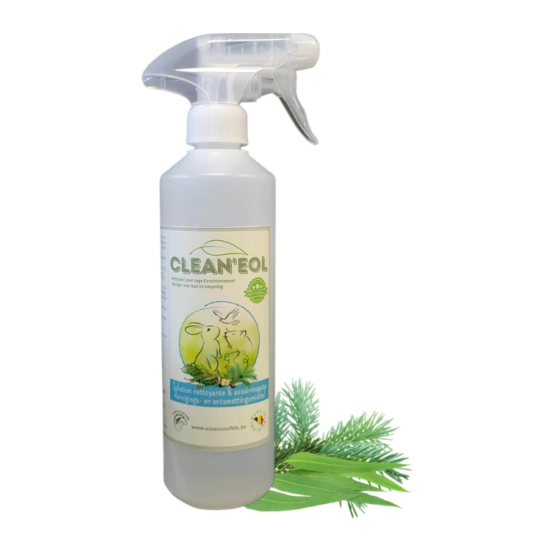 Clean'eol Lotion Assainissante Pour Cage, Enclos, ... 500ml - Essence Of Life (Rongeurs & Oiseaux) 3 Clean'eol Lotion Assainissante Pour Cage, Enclos, ... 500ml - Essence Of Life (Rongeurs & Oiseaux)