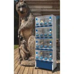 Ensemble De 4 Cages 60x33x33cm Avec Chariot ART.90 - Modèle Einstein - Italgabbie -Oiseau Fournitures Boutique ensemble de 4 cages 60x33x33cm avec chariot art90 modele einstein italgabbie art90 4 t italgabbie ensemble de 4 cages a tiroirs 1 3