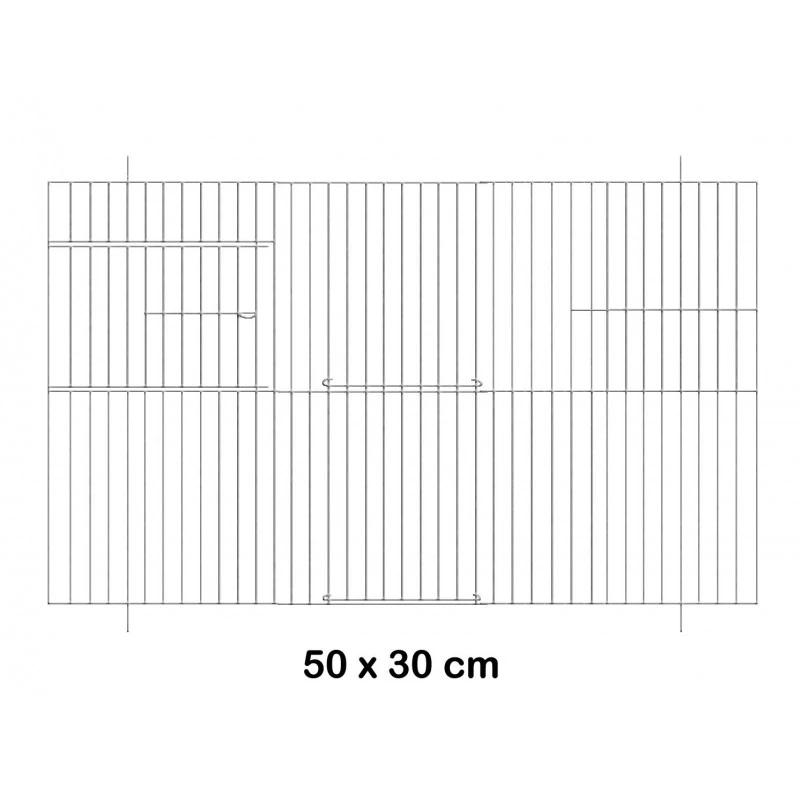 Façade De Cage En Métal 50x30cm - Fauna 3 Façade De Cage En Métal 50x30cm - Fauna