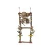 Jouet Perche En Bois Double Avec échelle De Noix De Coco 2 Jouet Perche En Bois Double Avec échelle De Noix De Coco -Oiseau Fournitures Boutique jouet perche en bois double avec echelle de noix de coco 14010 kinlys dimensions 36 x 1 x 80 cm