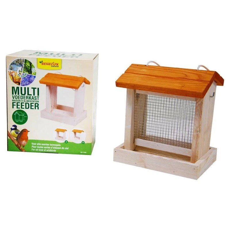 Maison D'alimentation Multi Feeder Double Toit Blanche - Benelux 3 Maison D'alimentation Multi Feeder Double Toit Blanche - Benelux