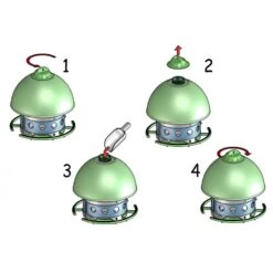 Mangeoire Extérieure Space GARDEN - Modèle Maron - S.T.A. Soluzioni -Oiseau Fournitures Boutique mangeoire exterieure space garden modele maron sta soluzioni m057marrone sta soluzioni space garden est une mangeoire exterieure 1