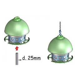 Mangeoire Extérieure Space GARDEN - Modèle Vert - S.T.A. Soluzioni -Oiseau Fournitures Boutique mangeoire exterieure space garden modele vert sta soluzioni m057verde sta soluzioni space garden est une mangeoire exterieure qu 2