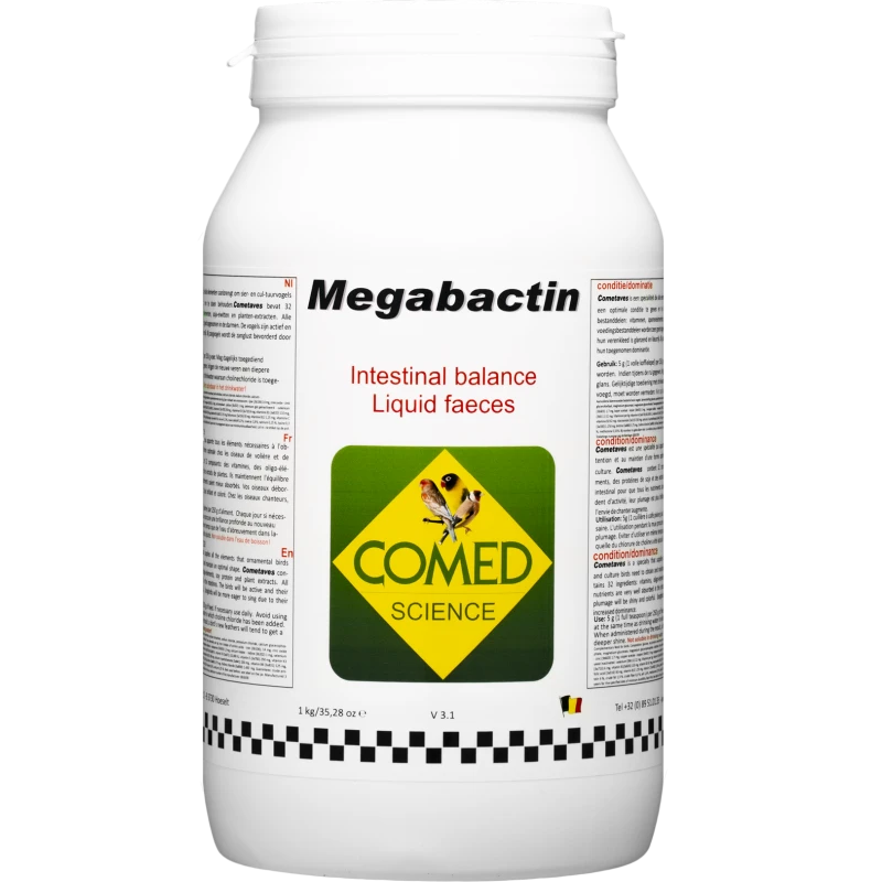 Megabactin Bird, Maintien L’équilibre Intestinal 1kg - Comed 3 Megabactin Bird, Maintien L’équilibre Intestinal 1kg - Comed