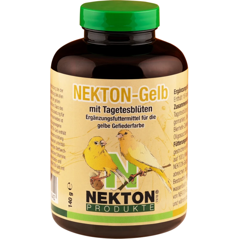 Nekton-Gelb 140gr - Complément Alimentaire Pour La Couleur Du Plumage Jaune - Nekton 3 Nekton-Gelb 140gr - Complément Alimentaire Pour La Couleur Du Plumage Jaune - Nekton