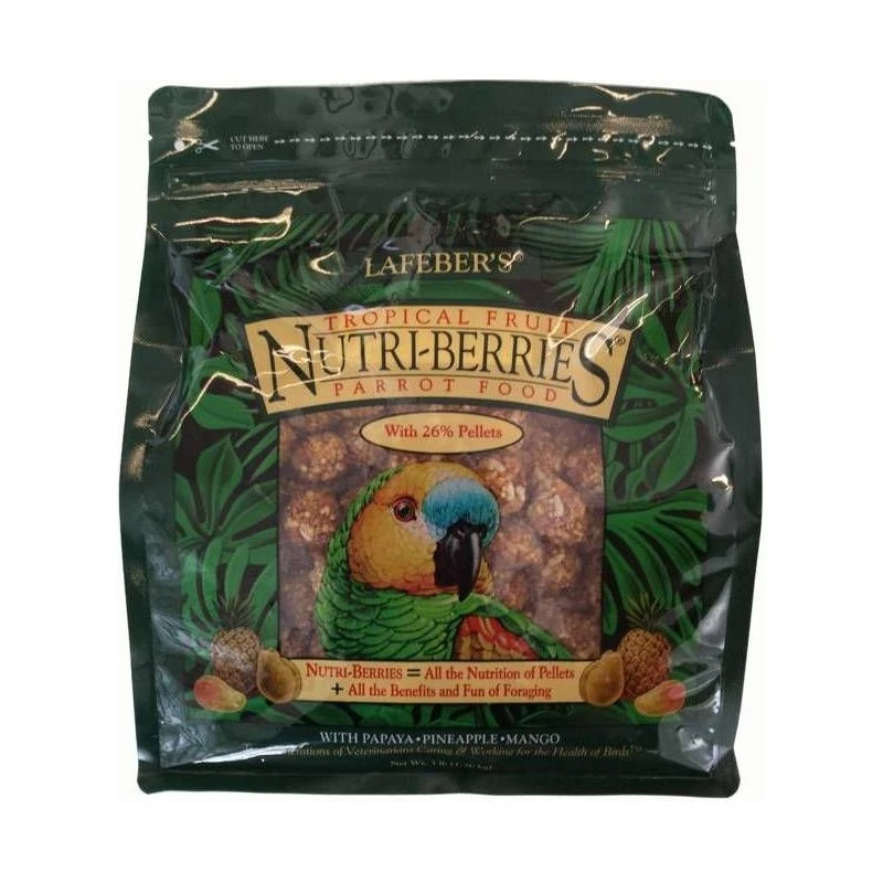 Nutri-Berries Tropical Fruit Perroquet 1,36kg - Lafeber's 3 Nutri-Berries Tropical Fruit Perroquet 1,36kg - Lafeber's