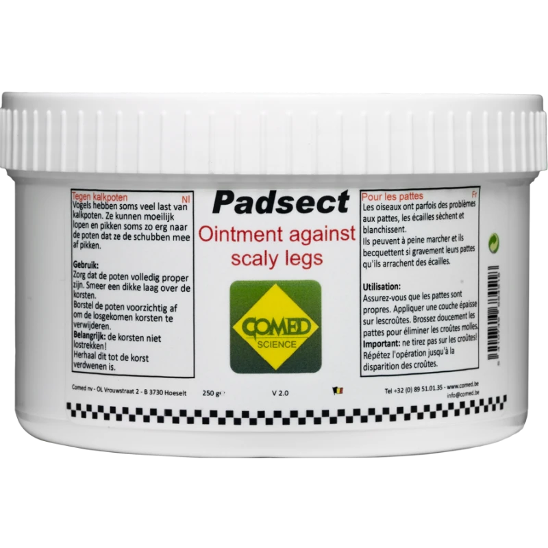 Padsect, Pommade Contre Les Pattes Croûteuses 250gr - Comed 3 Padsect, Pommade Contre Les Pattes Croûteuses 250gr - Comed