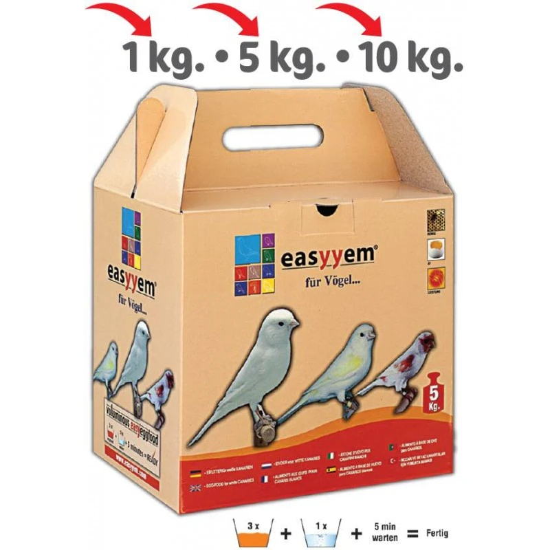 Patée Aux Oeufs Pour Canaris Blancs 5kg - Easyyem 3 Patée Aux Oeufs Pour Canaris Blancs 5kg - Easyyem