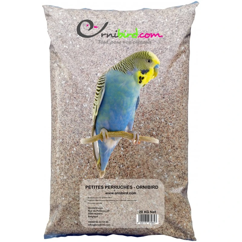 Petites Perruches - Ornibird, Mélange Pour Petites Perruches 20kg 3 Petites Perruches - Ornibird, Mélange Pour Petites Perruches 20kg