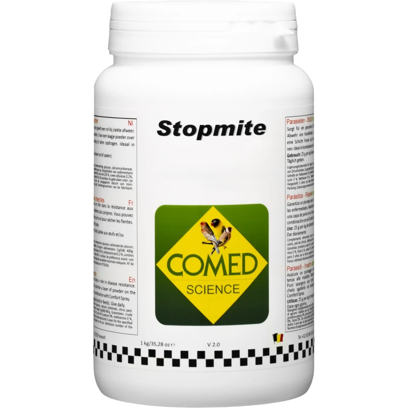 Stopmite Bird, Contre Les Poux Rouges Chez Les Oiseaux 1kg - Comed 3 Stopmite Bird, Contre Les Poux Rouges Chez Les Oiseaux 1kg - Comed