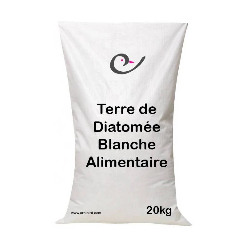Terre De Diatomée Alimentaire Blanche 20kg - Ornibird 3 Terre De Diatomée Alimentaire Blanche 20kg - Ornibird