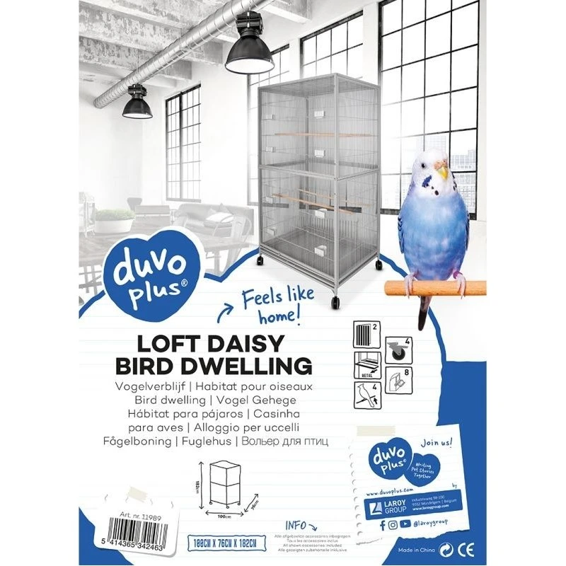 Volière Daisy 100x76x182cm - Duvo+ 4 Volière Daisy 100x76x182cm - Duvo+ – Image 2